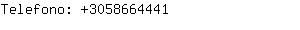 Telefono: 3058664441001800447....