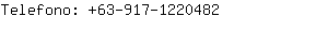 Telefono: 63-917-122....