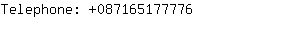 Telephone: 08716517....