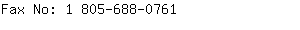 Fax No: 1 805-688-....