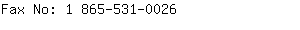 Fax No: 1 865-531-....