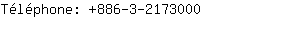 Tlphone: 886-3-217....