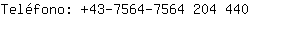Telfono: 43-7564-7564 204....
