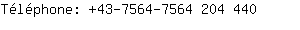 Tlphone: 43-7564-7564 204....