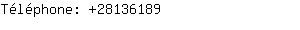 Téléphone: 2813....