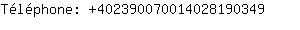 Tlphone: 40239007001402819....