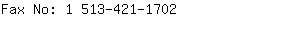 Fax No: 1 513-421-....