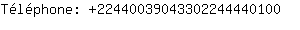 Tlphone: 2244003904330224444....