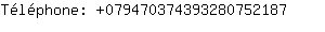 Tlphone: 07947037439328075....