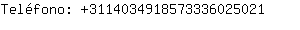 Telfono: 311403491857333602....