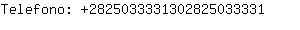 Telefono: 282503333130282503....