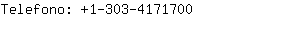 Telefono: 1-303-417....