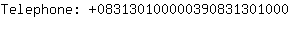 Telephone: 08313010000039083130....