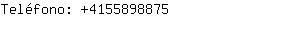 Teléfono: 415589....