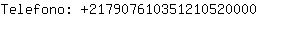 Telefono: 21790761035121052....