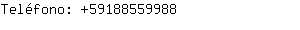 Teléfono: 5918855....
