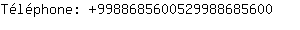 Tlphone: 998868560052998868....