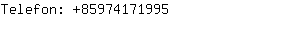 Telefon: 8597417....