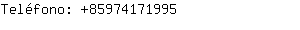 Teléfono: 8597417....