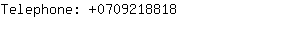 Telephone: 070921....