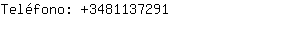 Teléfono: 348113....