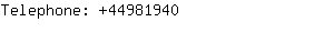 Telephone: 4498....