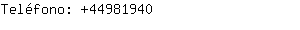 Teléfono: 4498....