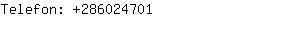 Telefon: 28602....