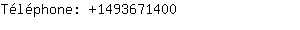 Téléphone: 149367....