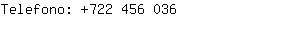 Telefono: 722 456....