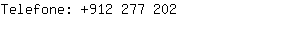 Telefone: 912 277....