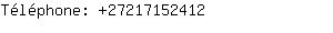 Téléphone: 2721715....
