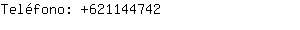 Teléfono: 62114....