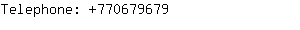 Telephone: 77067....