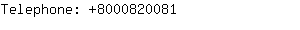 Telephone: 800082....