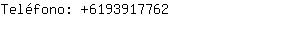 Teléfono: 619391....