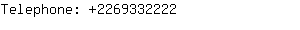 Telephone: 226933....