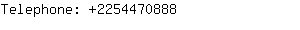 Telephone: 225447....