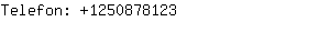 Telefon: 125087....