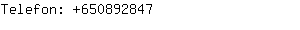 Telefon: 65089....