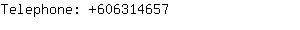 Telephone: 60631....