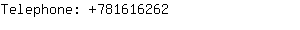Telephone: 78161....
