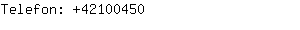 Telefon: 4210....