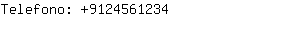 Telefono: 912456....