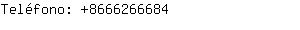 Teléfono: 866626....