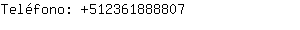 Teléfono: 51236188....