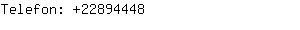 Telefon: 2289....