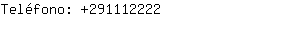 Teléfono: 29111....