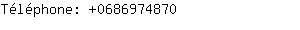 Téléphone: 068697....