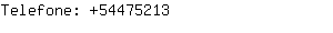 Telefone: 5447....